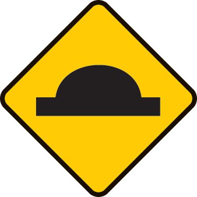 Road hump symbol