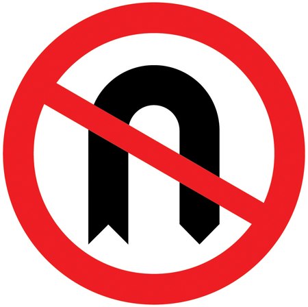 No U-turn symbol