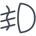 Front fog lights symbol