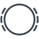 Brake pad wear symbol