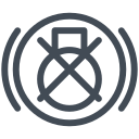 Brake light bulb fault symbol