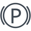 Parking brake applied symbol