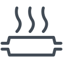 Exhaust system temperature warning symbol