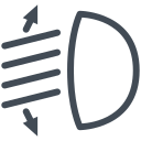 Headlamp beam adjustment symbol