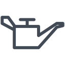 Engine oil pressure warning symbol