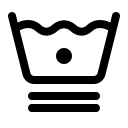 Very mild cool wash symbol