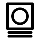 Very gentle tumble dry symbol