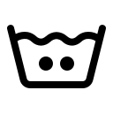 Warm machine wash symbol