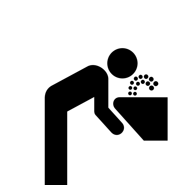 Drinking fountain symbol