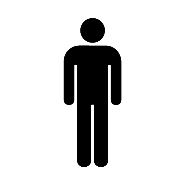Men's toilets symbol