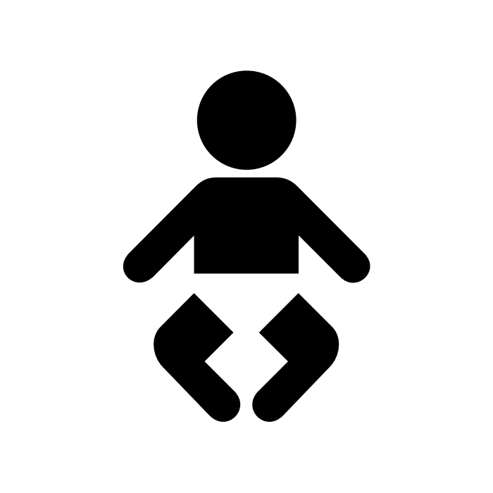 Baby changing or nursery symbol
